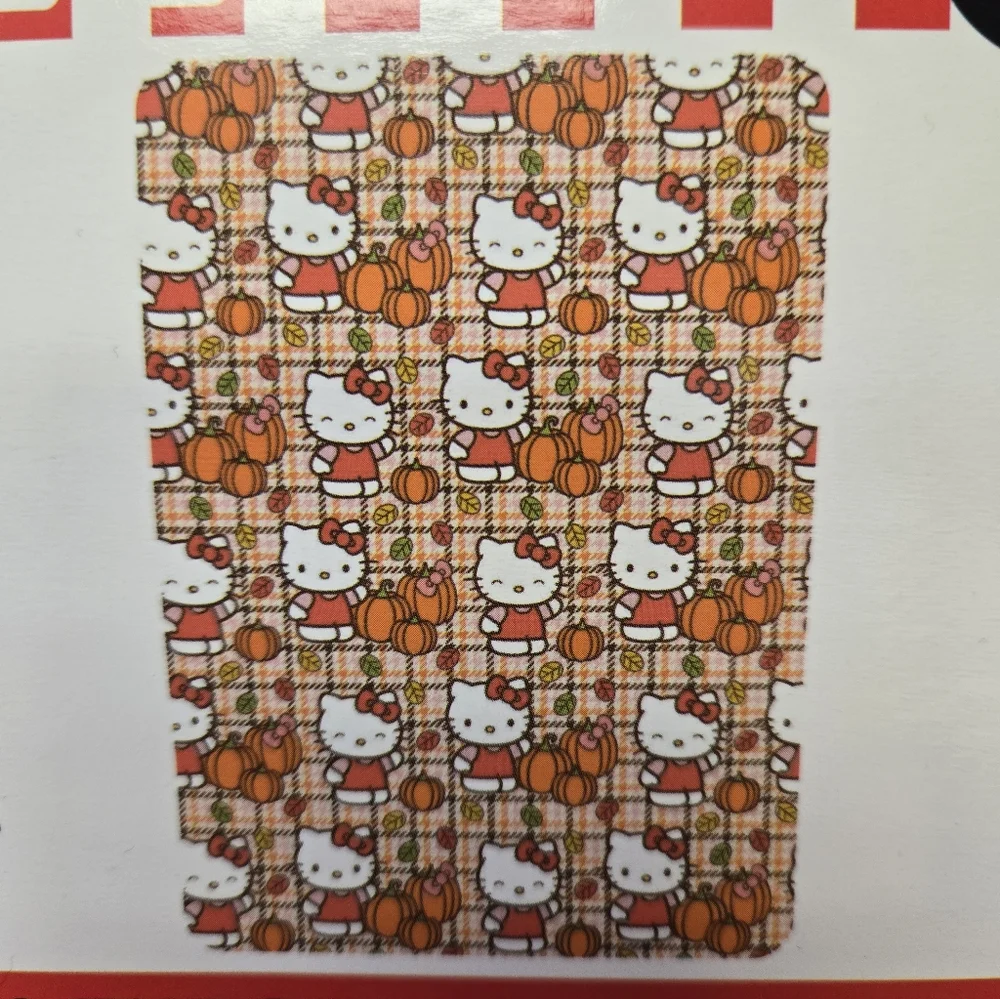 Sanrio Hello Kitty Pumpkin Twill Silk Touch Throw Blanket Orange White